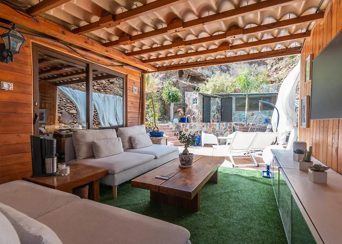 Friends'bed-room In Quiet Montain - Swimming Pool, Jacuzzi, Tv Outdoor - La Lezardiere Privat bolig Las Palmas de Gran Canaria